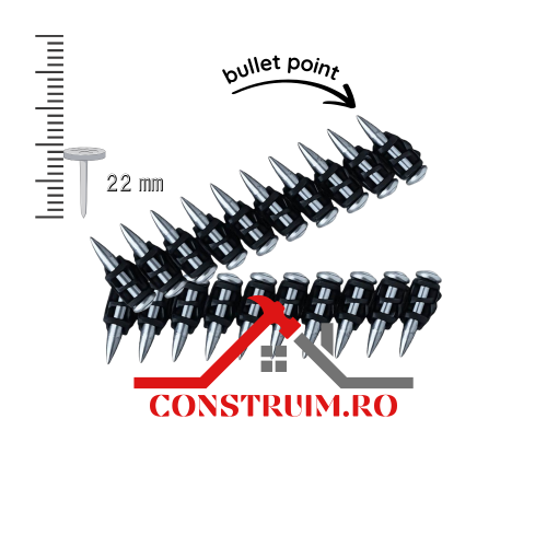 Cuie pistol Hilti BX4 de 22 mm